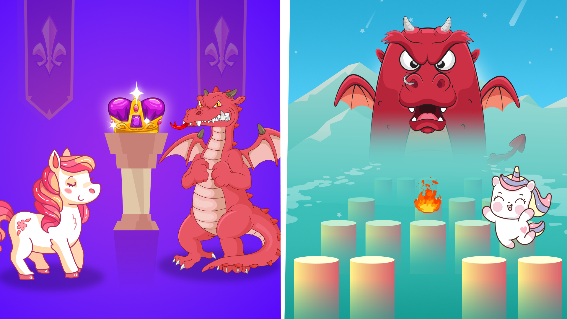 اسکرین شات 3 بازی Unicorn games for kids
