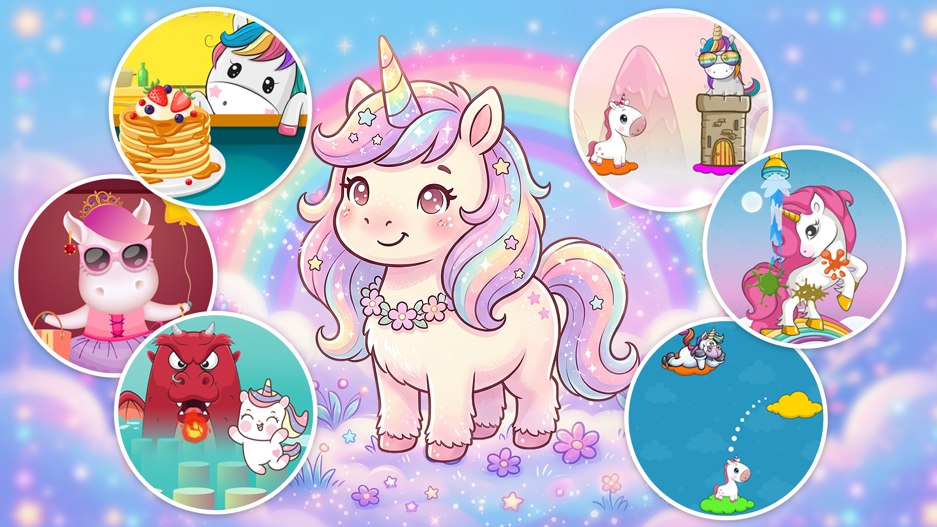 اسکرین شات 1 بازی Unicorn games for kids