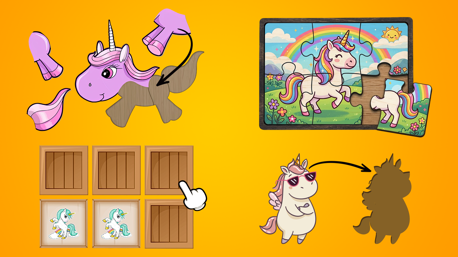 اسکرین شات 2 بازی Unicorn games for kids
