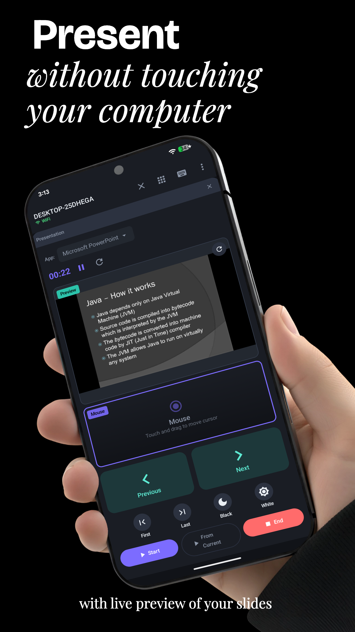 اسکرین شات 3 برنامه Remote Mouse Keyboard Wifi/BT