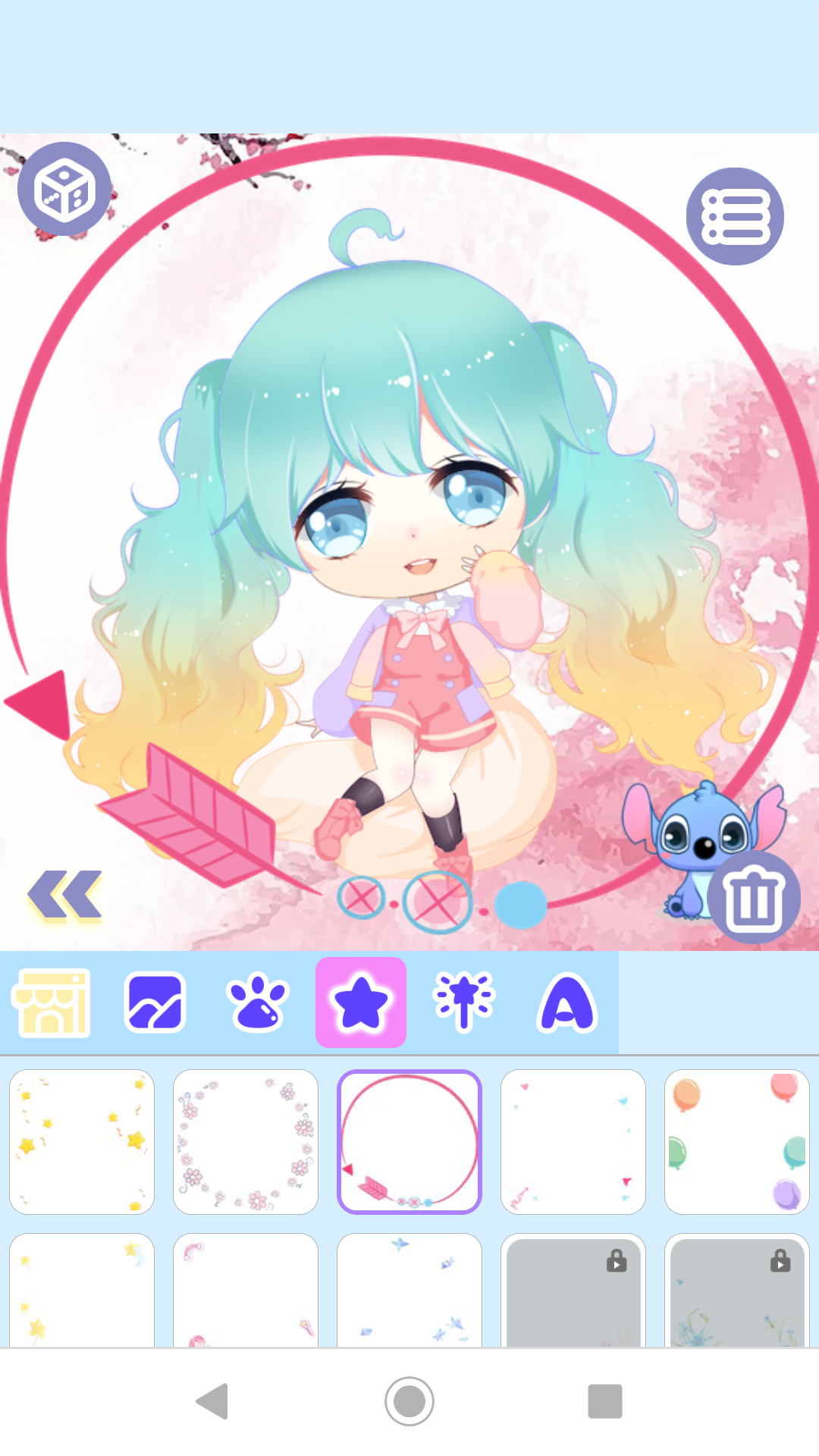 اسکرین شات 2 برنامه Cute Girl Avatar Maker 2