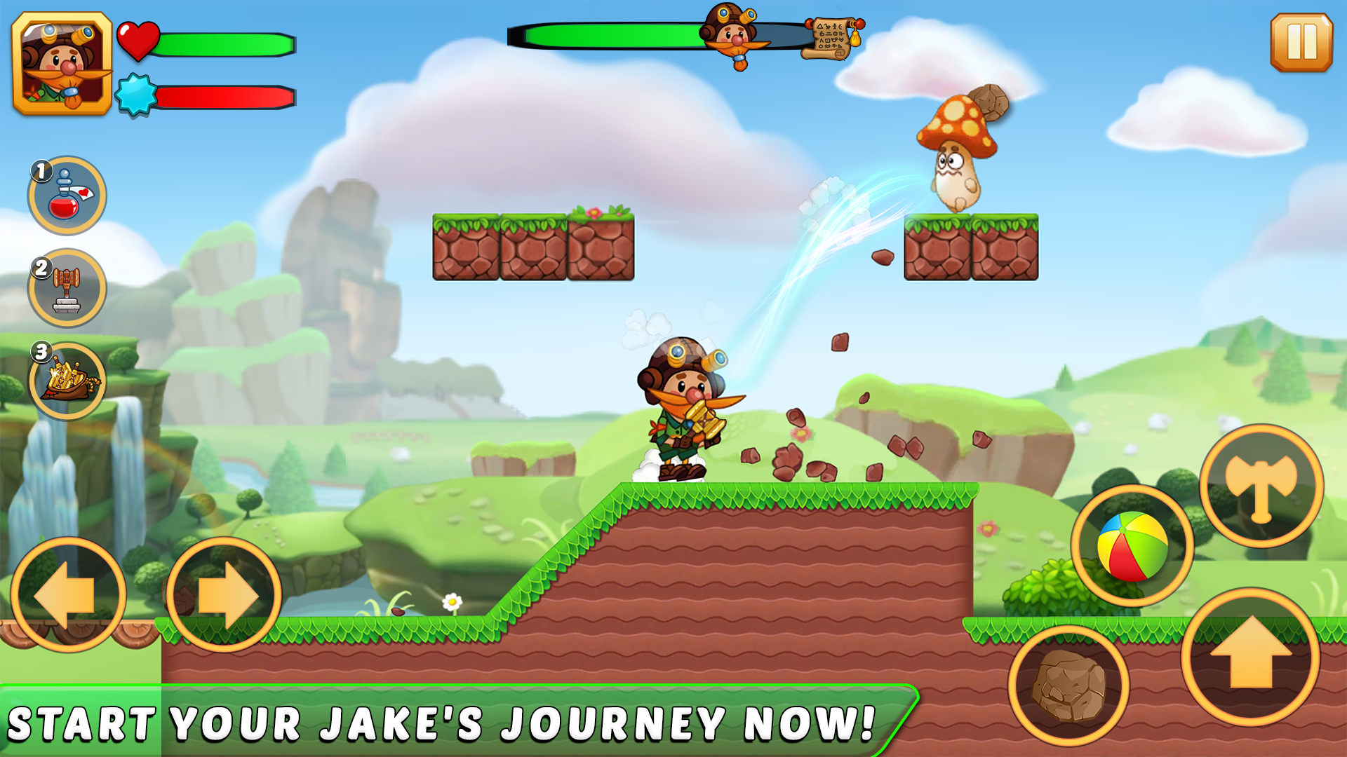 اسکرین شات 5 بازی Jake Adventure Time-Jungle Run