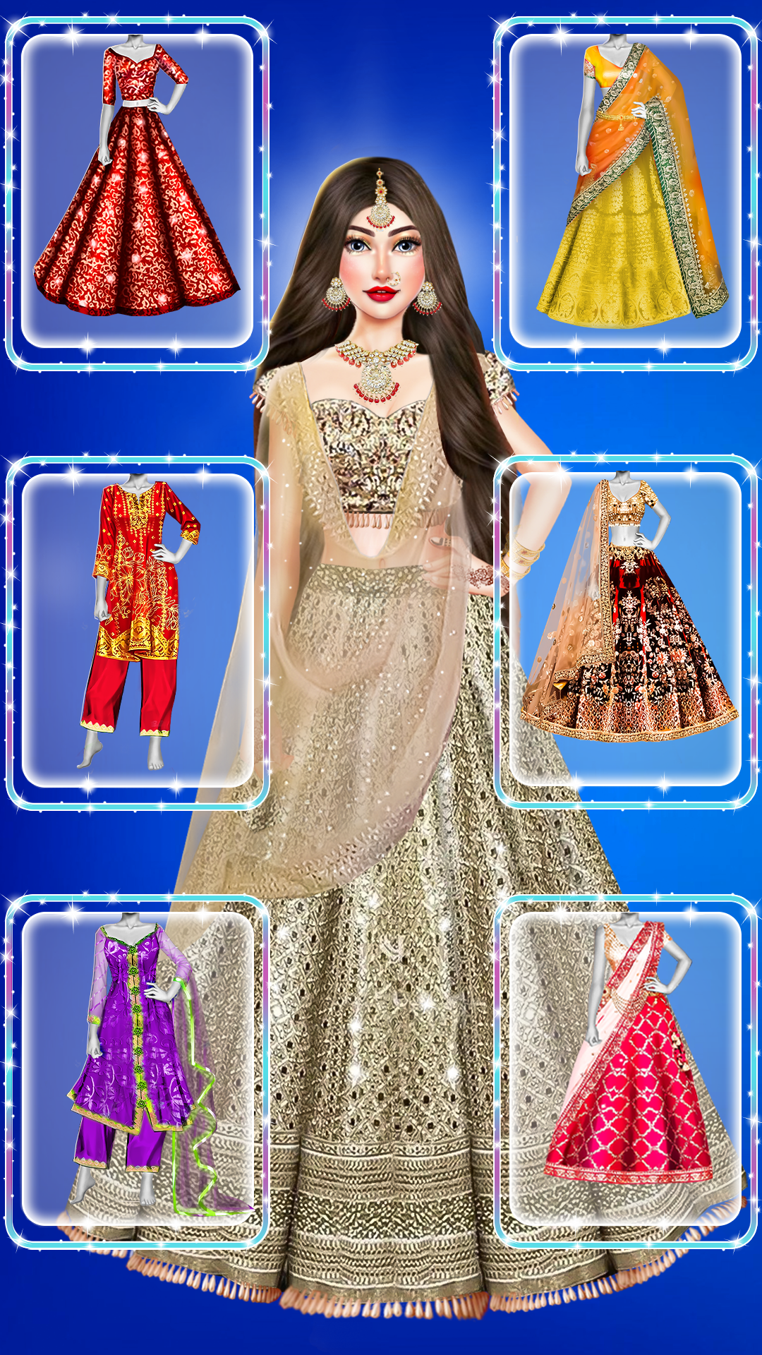 اسکرین شات 4 بازی Indian Fashion: MakeUp DressUp