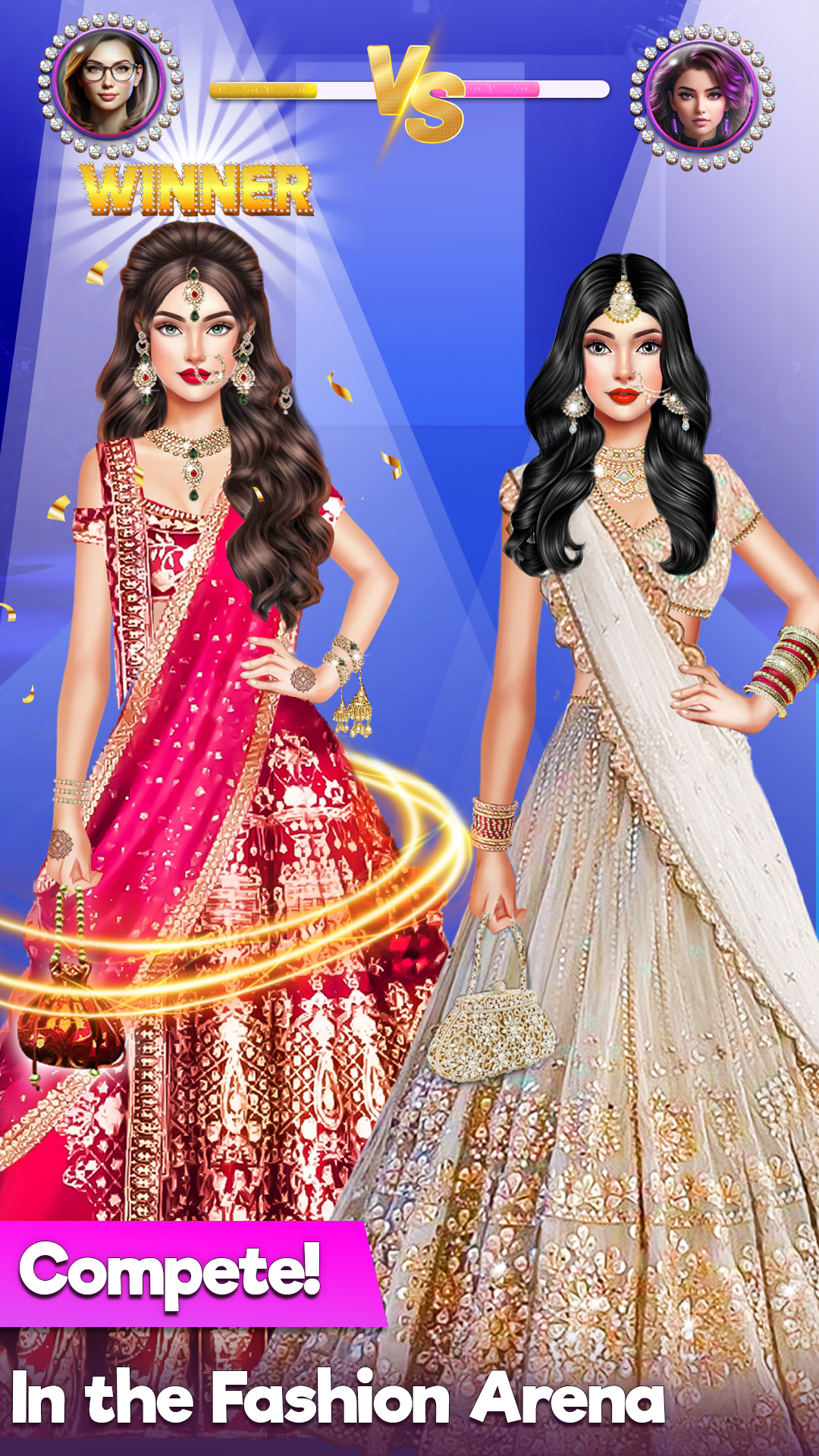 اسکرین شات 5 بازی Indian Fashion: MakeUp DressUp