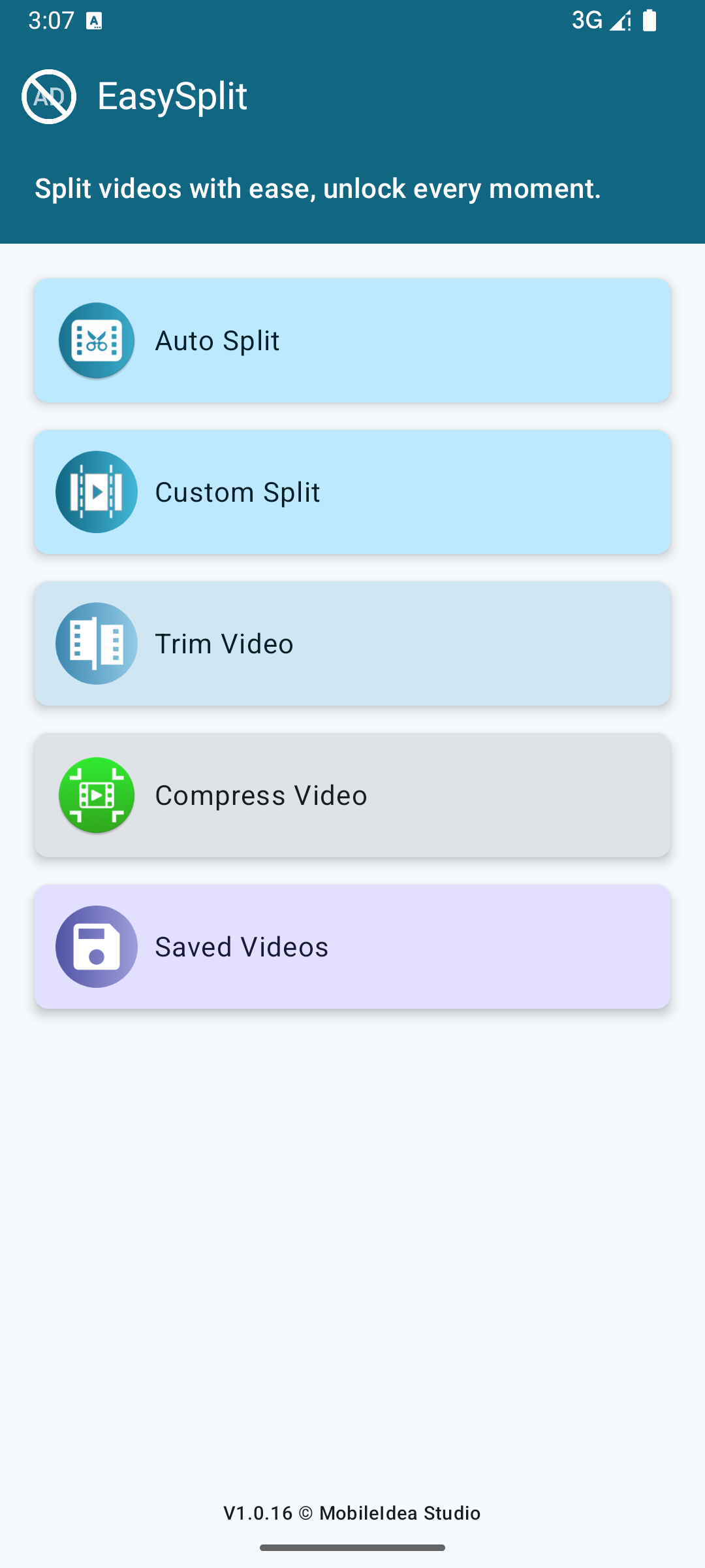 اسکرین شات 1 برنامه EasySplit - Split & Trim Video