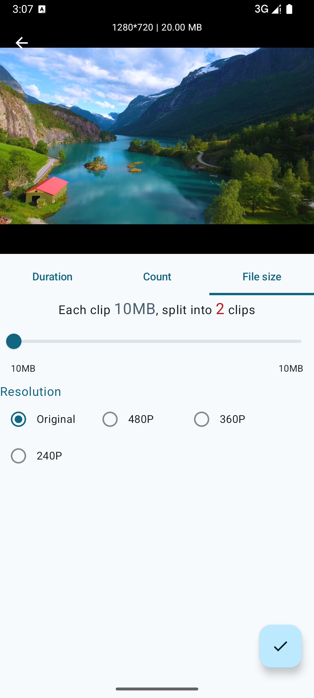 اسکرین شات 4 برنامه EasySplit - Split & Trim Video