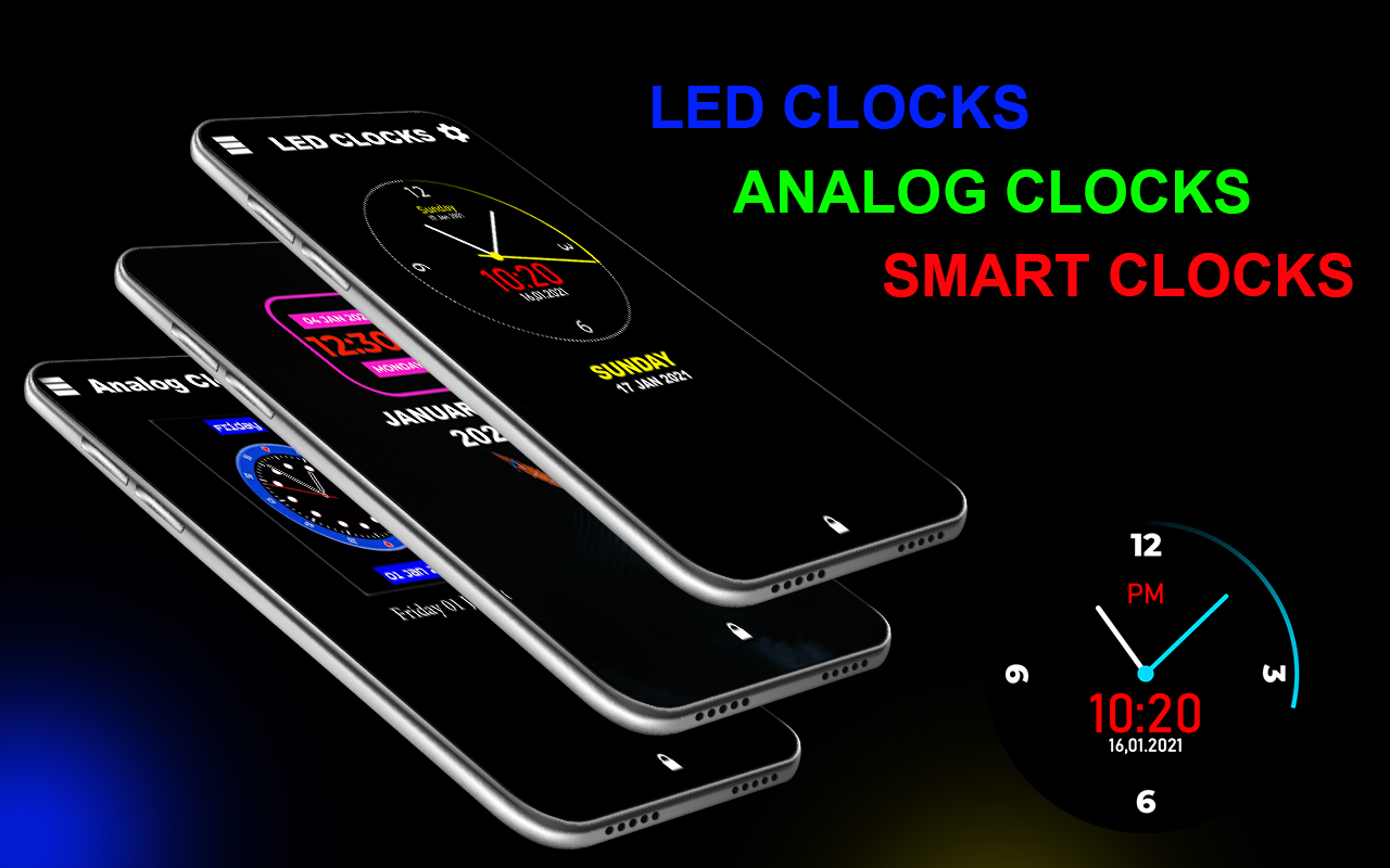 اسکرین شات 4 برنامه Lock Screen Clock Live