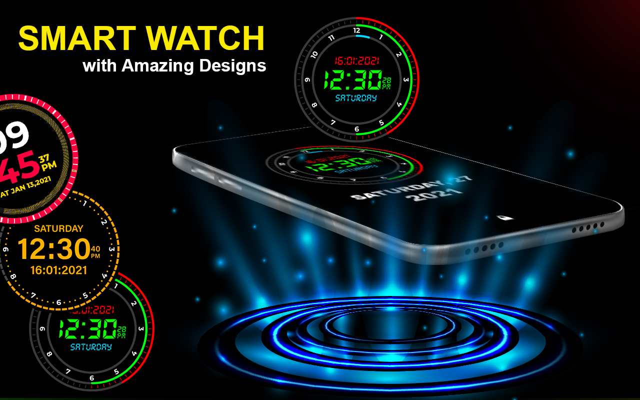 اسکرین شات 2 برنامه Lock Screen Clock Live