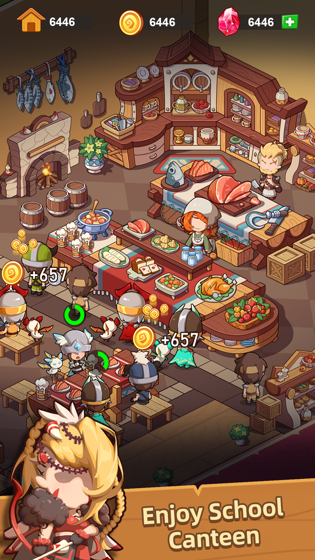 اسکرین شات 5 بازی Idle Dragon School—Tycoon Game