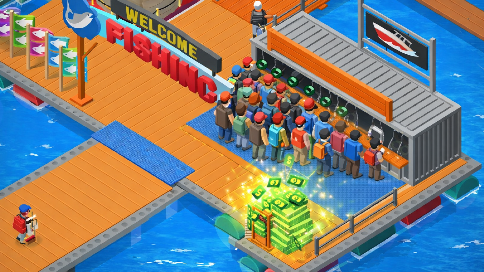 اسکرین شات 6 بازی Idle Fishlandia - Tycoon Game