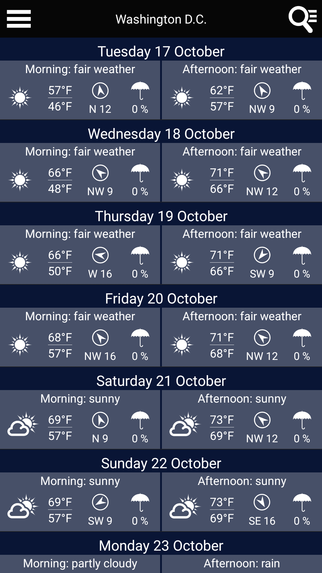 اسکرین شات 2 برنامه Weather News Pro