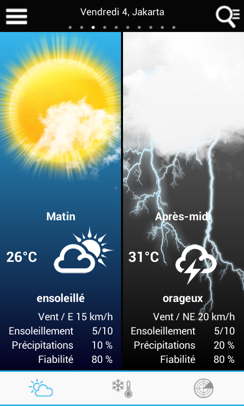 اسکرین شات 1 برنامه Weather for the World