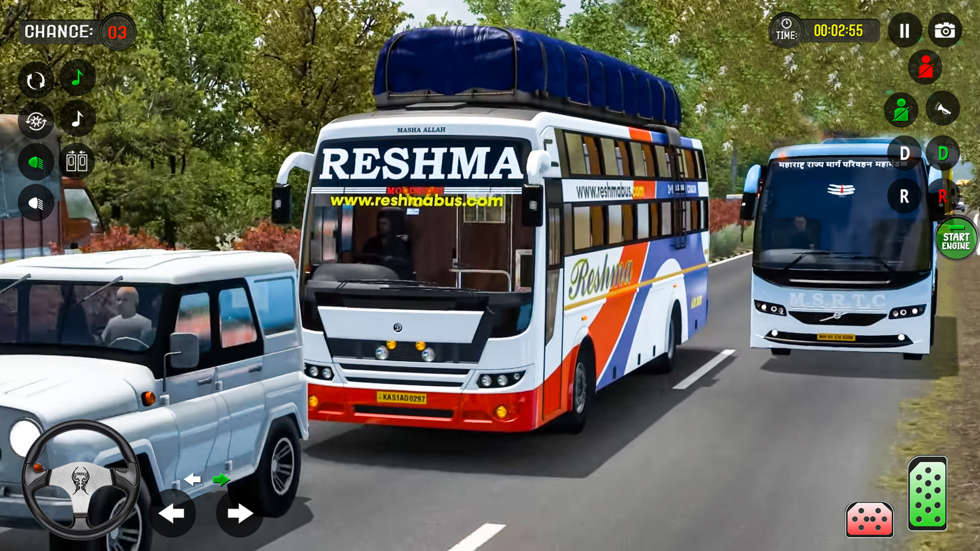 اسکرین شات 2 برنامه Bus Driving Coach Bus Sim 3D