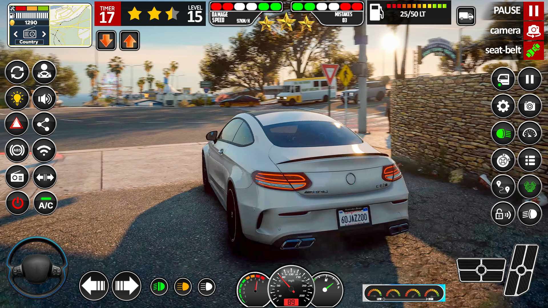 اسکرین شات 5 بازی City Car Driving Games Offline