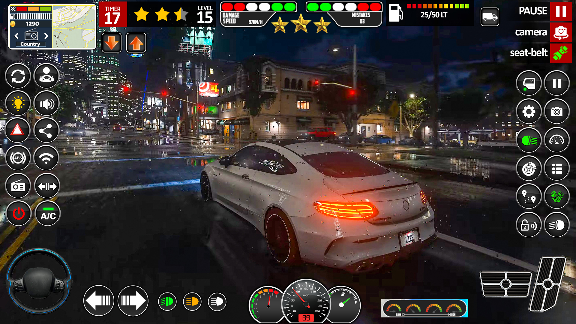 اسکرین شات 2 بازی City Car Driving Games Offline