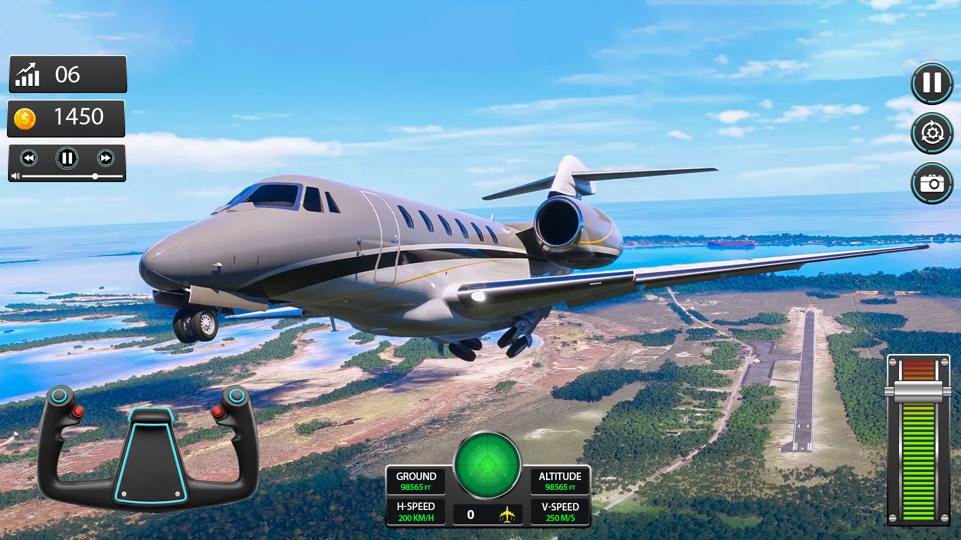 اسکرین شات 3 بازی Sky Pilot 3D : Airplane Game