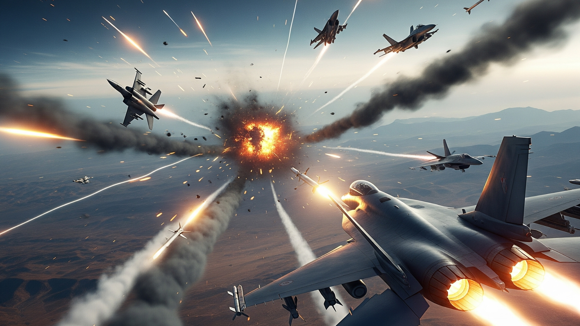 اسکرین شات 4 بازی Jet fighter JF-17 vs Rafale