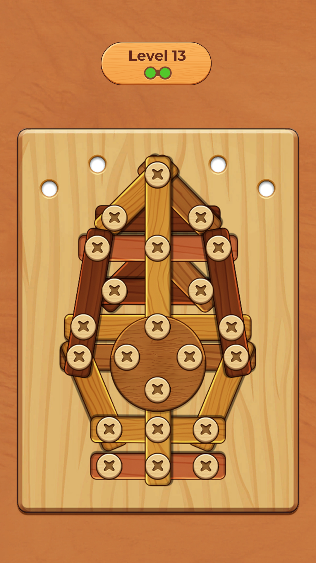 اسکرین شات 1 بازی Wood Screw Puzzle