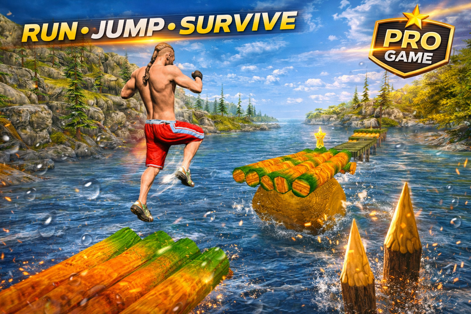اسکرین شات 3 بازی Water Stunt Runner 3D Pro