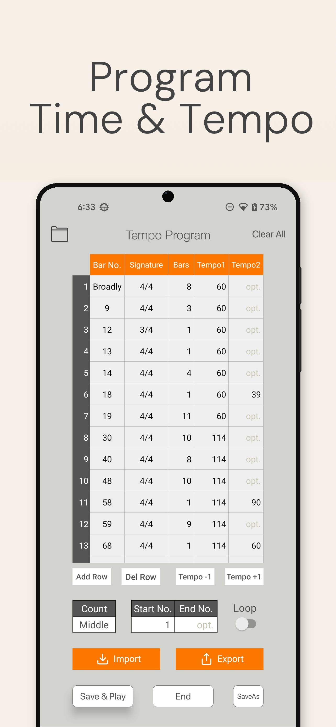 اسکرین شات 4 برنامه Smart Metronome & Tuner
