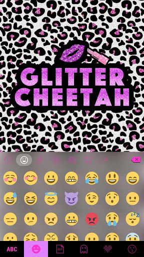 اسکرین شات 2 برنامه Glittercheetah Keyboard Theme