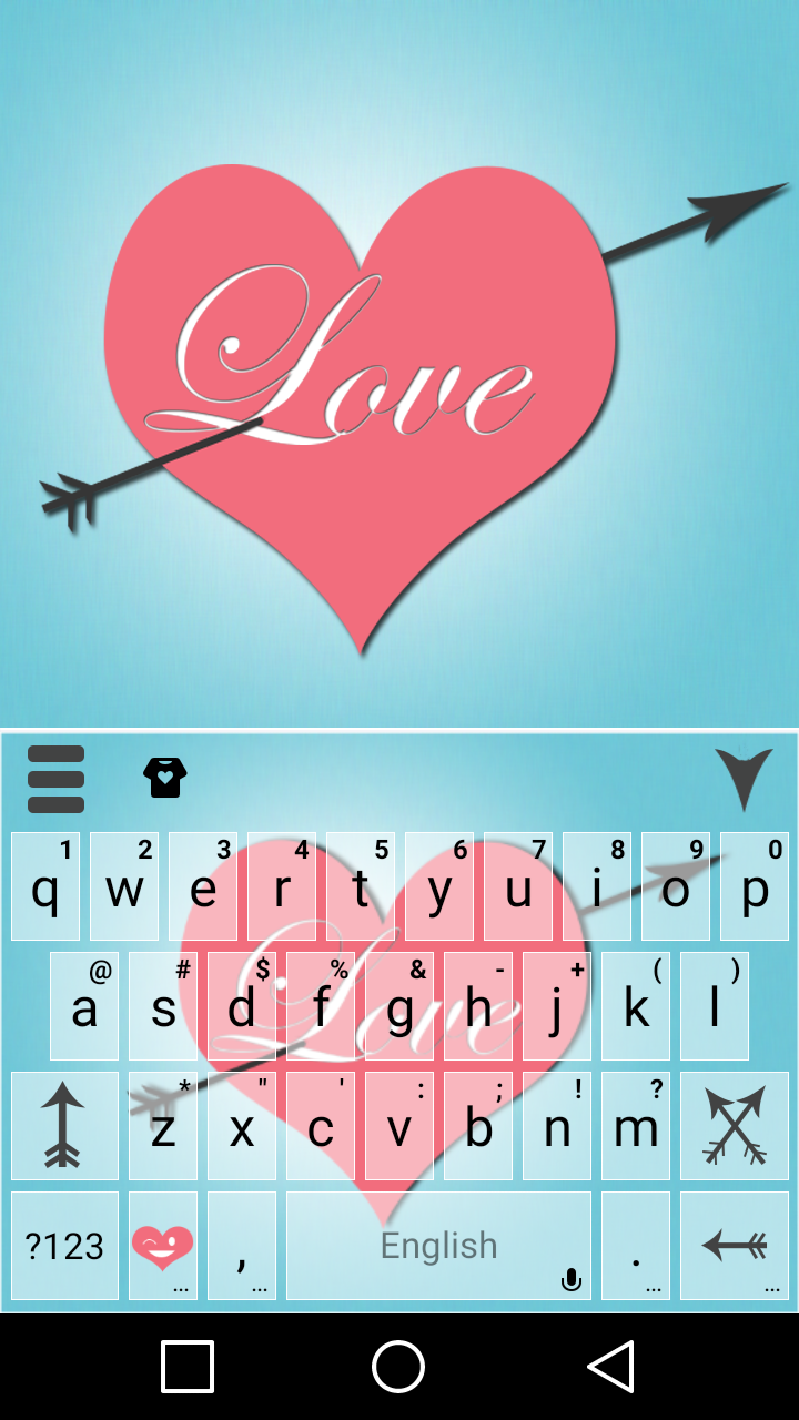 اسکرین شات 1 برنامه Pink Love Keyboard Theme