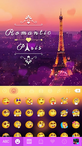 اسکرین شات 2 برنامه Romanticpairs Keyboard Theme