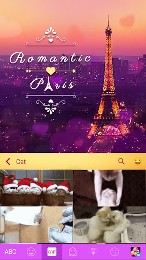 اسکرین شات 3 برنامه Romanticpairs Keyboard Theme