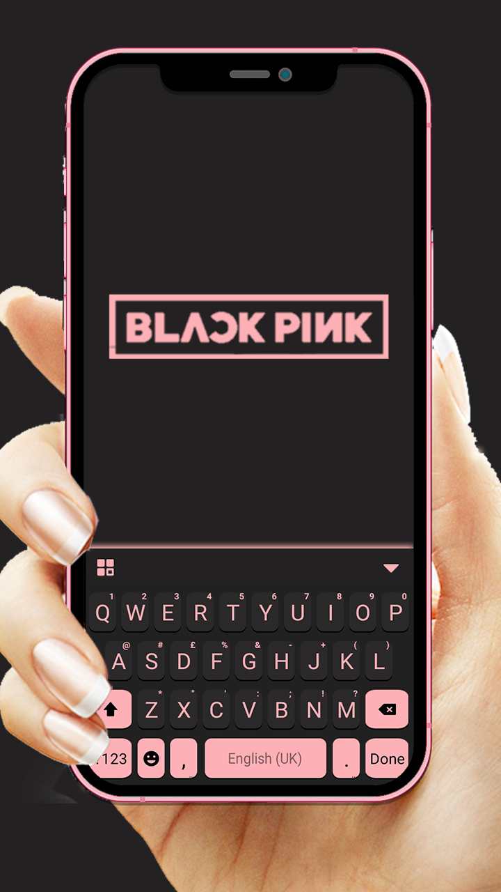 اسکرین شات 1 برنامه Black Pink Blink Keyboard Back