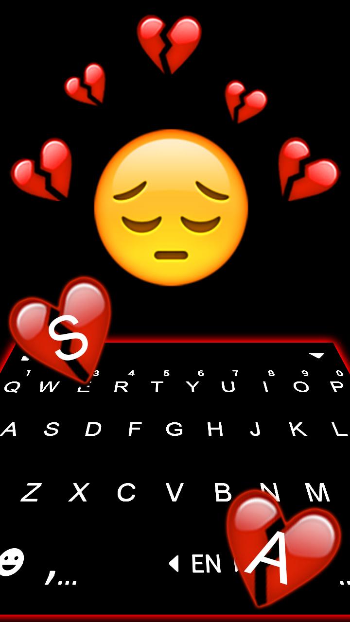 اسکرین شات 2 برنامه Broken Heart Emoji Theme
