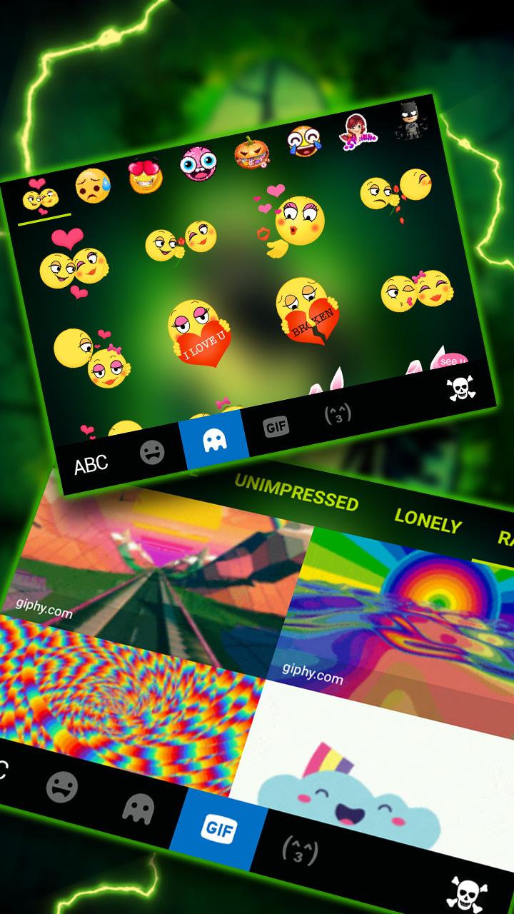 اسکرین شات 4 برنامه Creepy Devil Smile Keyboard Theme