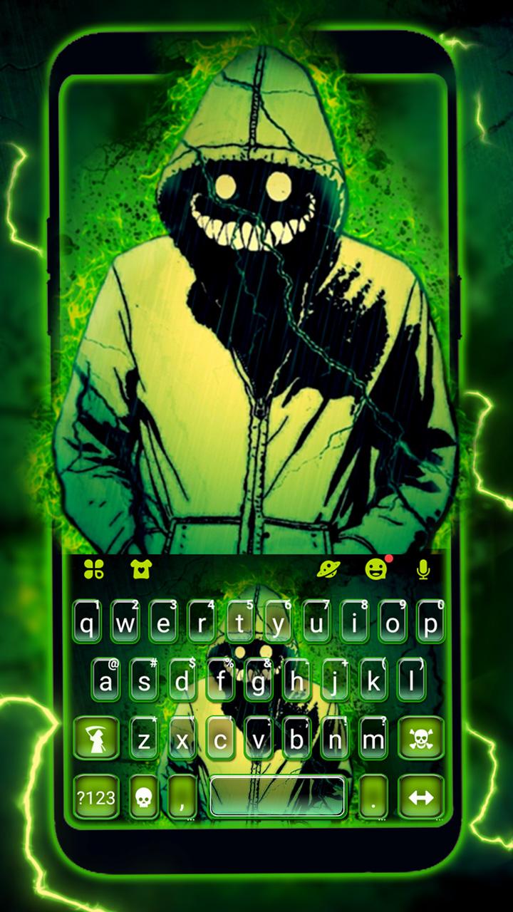 اسکرین شات 1 برنامه Creepy Devil Smile Keyboard Theme