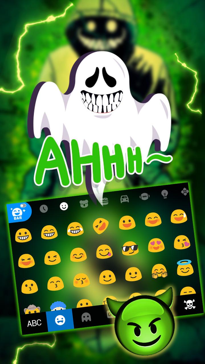 اسکرین شات 3 برنامه Creepy Devil Smile Keyboard Theme