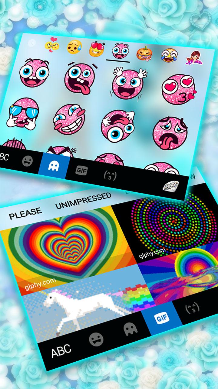 اسکرین شات 4 برنامه Diamond Paris Butterfly Keyboard Theme