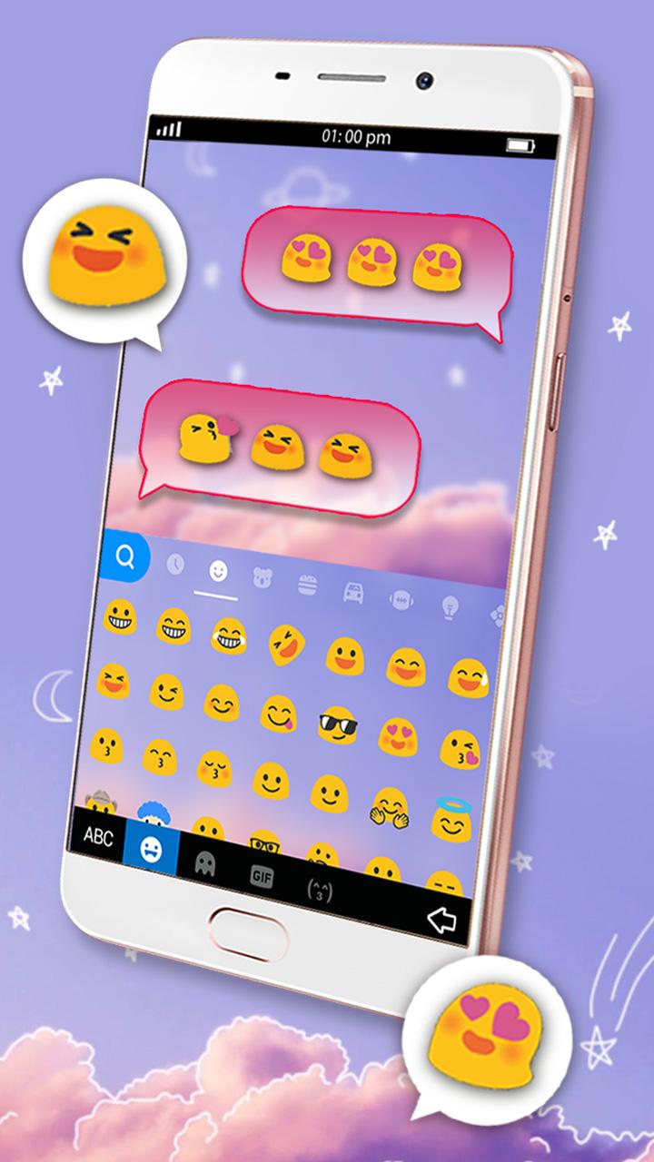 اسکرین شات 3 برنامه Doodle Sky Keyboard