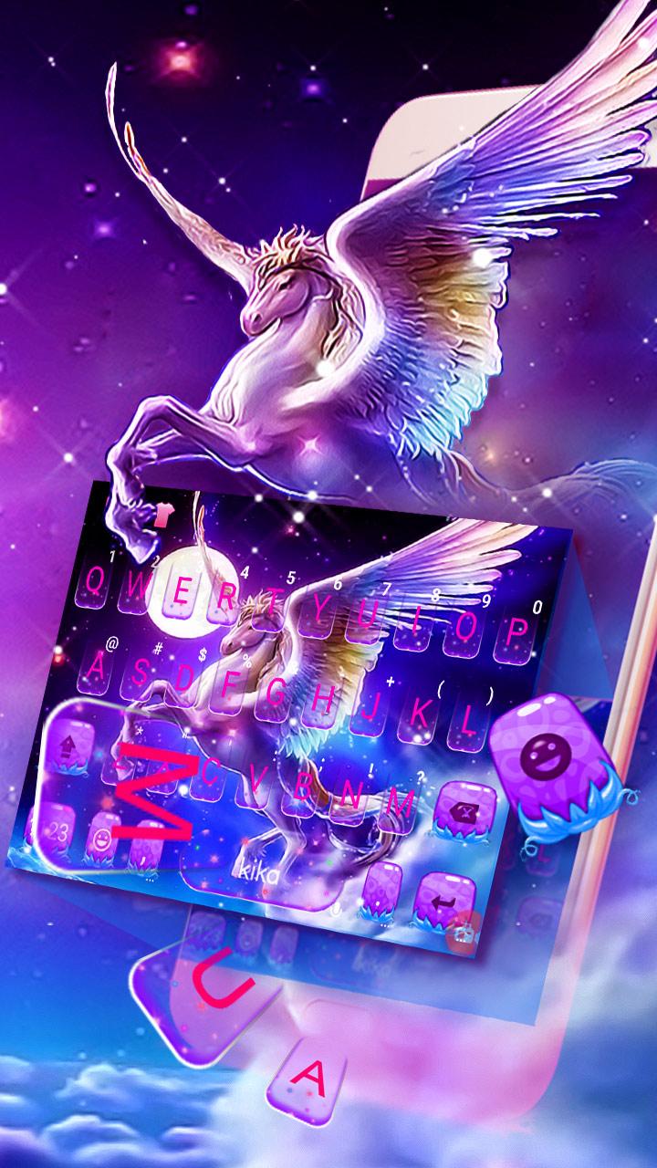 اسکرین شات 2 برنامه Dreamy Wing Unicorn Theme