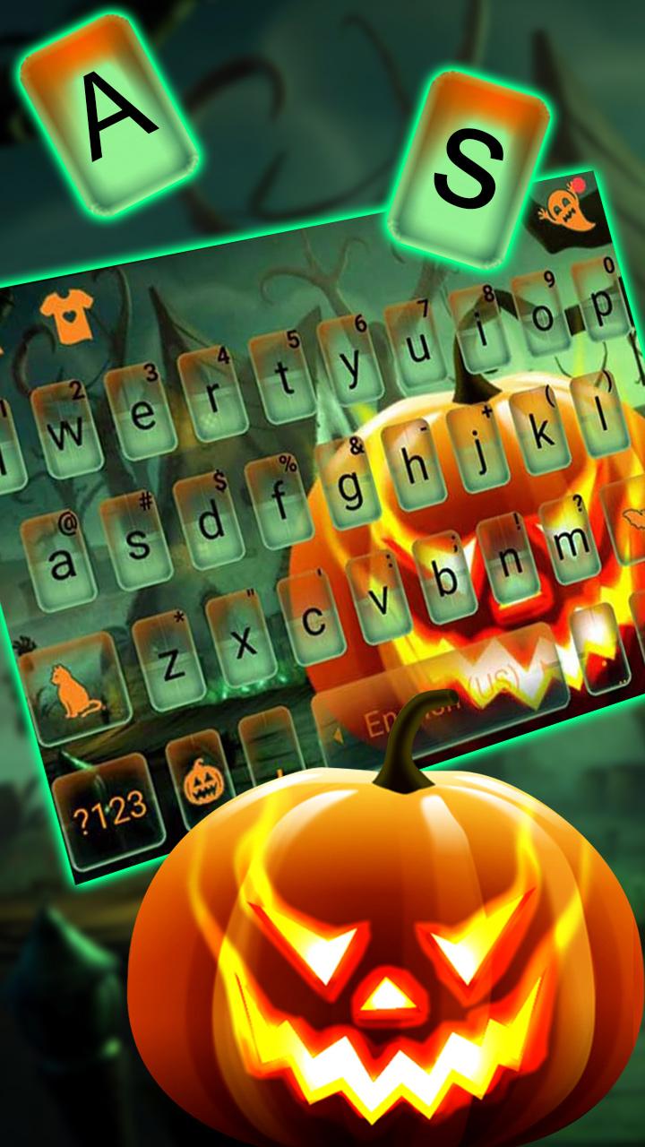اسکرین شات 2 برنامه Evil Halloween Keyboard Theme
