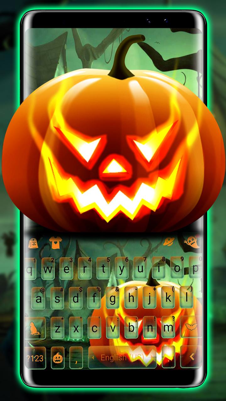 اسکرین شات 1 برنامه Evil Halloween Keyboard Theme