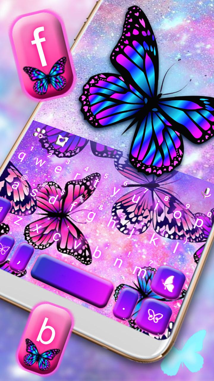 اسکرین شات 2 برنامه Galaxy Butterfly Theme