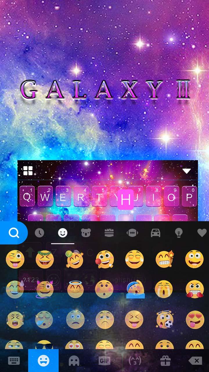 اسکرین شات 2 برنامه Galaxy Starry Keyboard Backgro