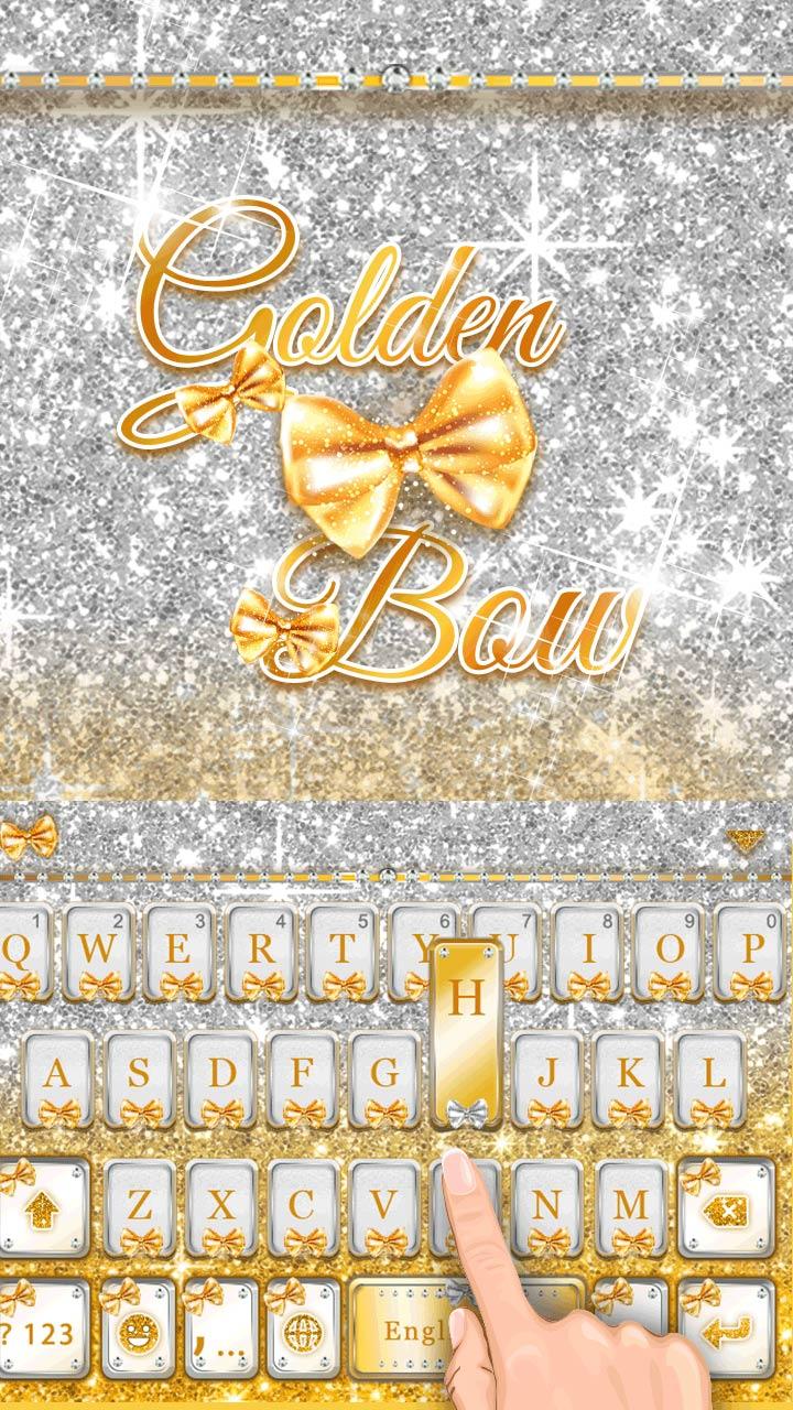 اسکرین شات 2 برنامه Golden Bow Keyboard Theme
