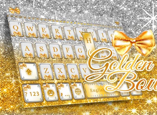 اسکرین شات 4 برنامه Golden Bow Keyboard Theme
