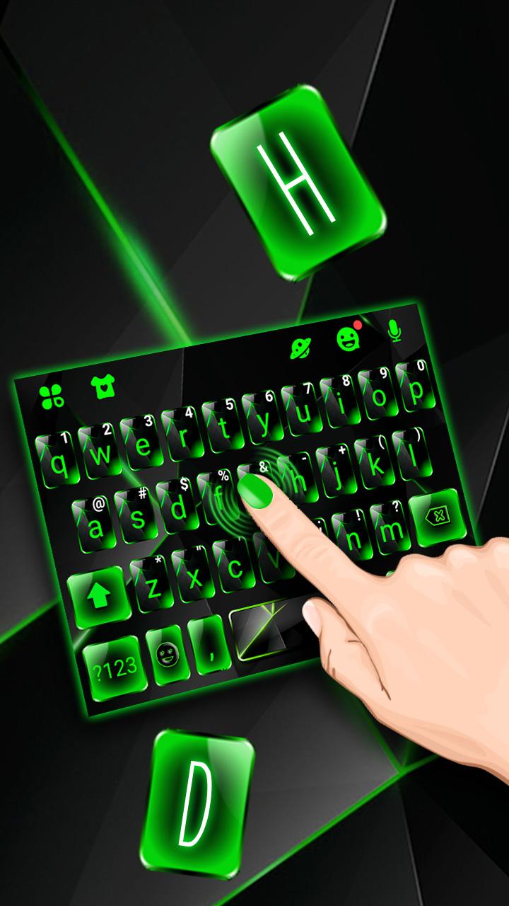 اسکرین شات 2 برنامه Green Glass Tech Theme