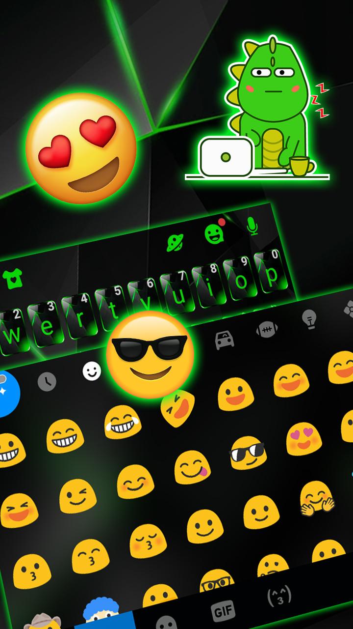 اسکرین شات 3 برنامه Green Glass Tech Theme