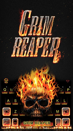 اسکرین شات 1 برنامه Grim Reaper Keyboard Theme