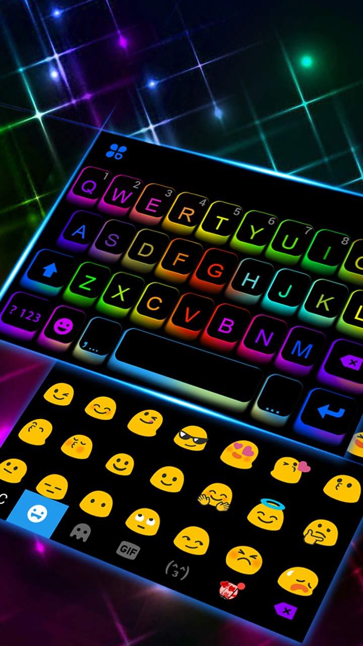 اسکرین شات 2 برنامه LED Cool Keyboard-RGB Keyboard Background