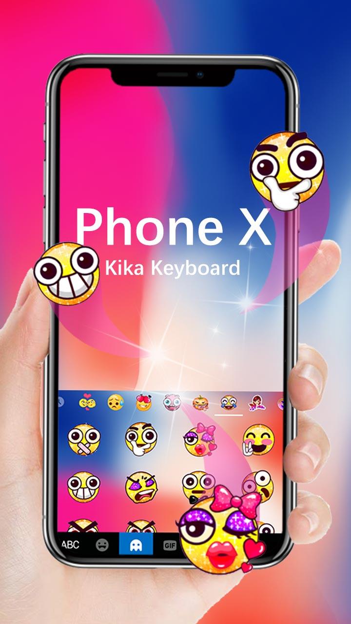 اسکرین شات 4 برنامه Keyboard for Phone X