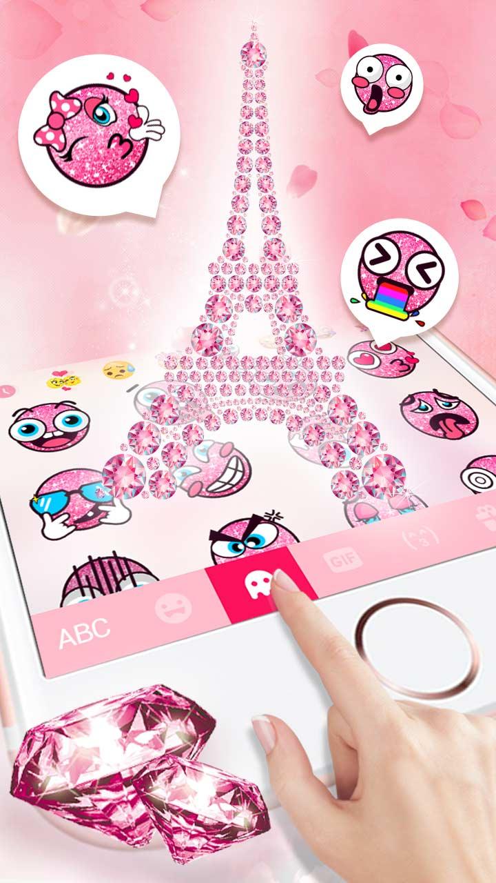 اسکرین شات 5 برنامه Pink Diamond Paris Themes