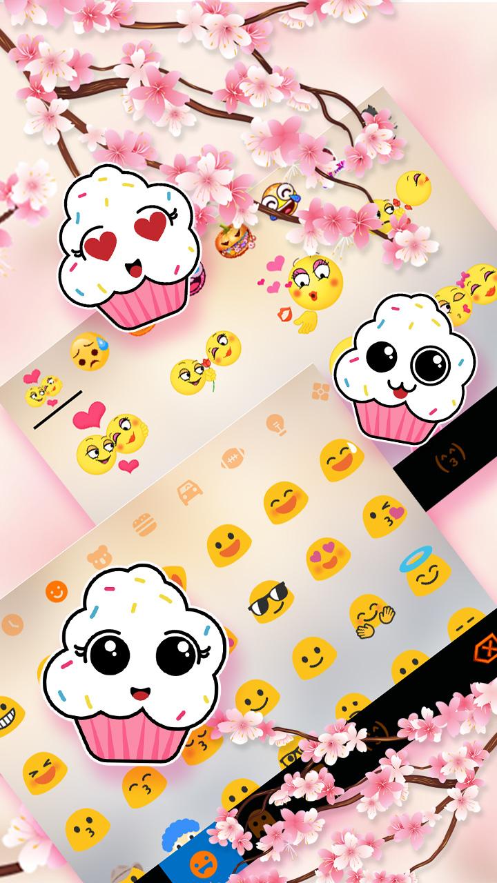 اسکرین شات 3 برنامه Sakura Blossom 2 Keyboard Theme