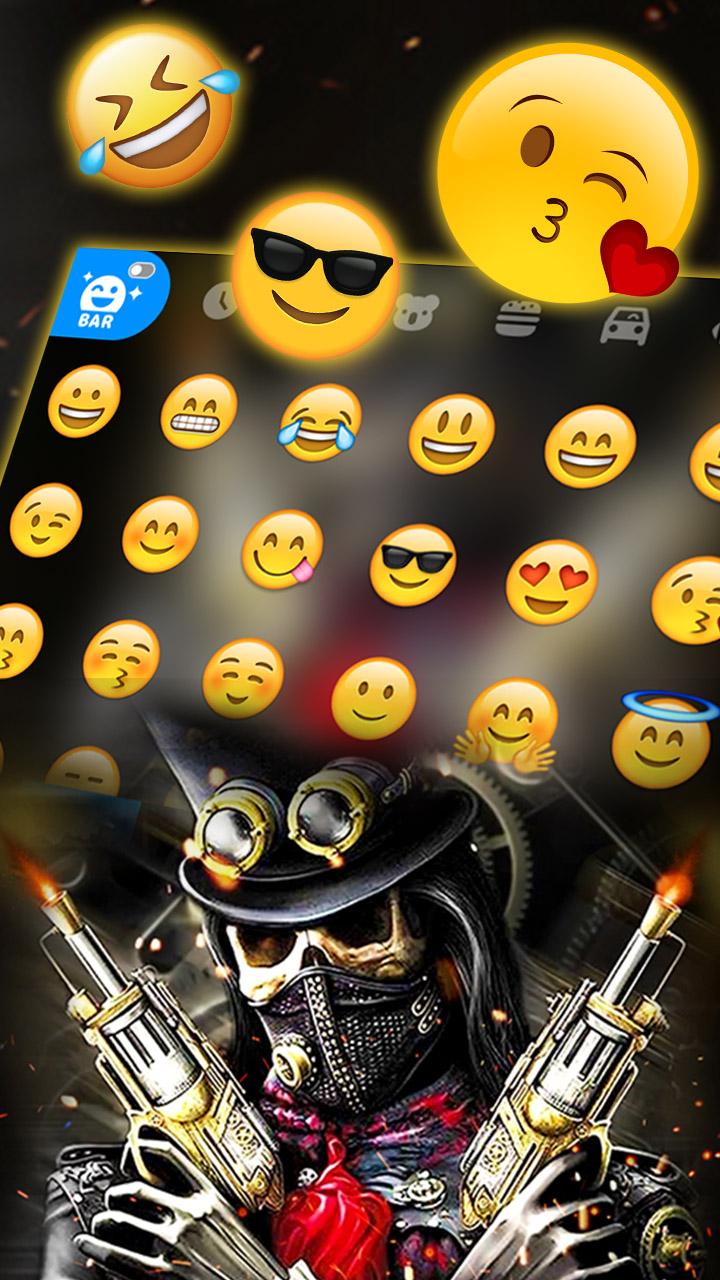 اسکرین شات 3 برنامه Skull Gun Theme